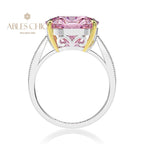 Bague cocktail coussin morganite R0872