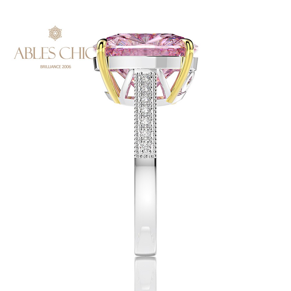Bague cocktail coussin morganite R0872