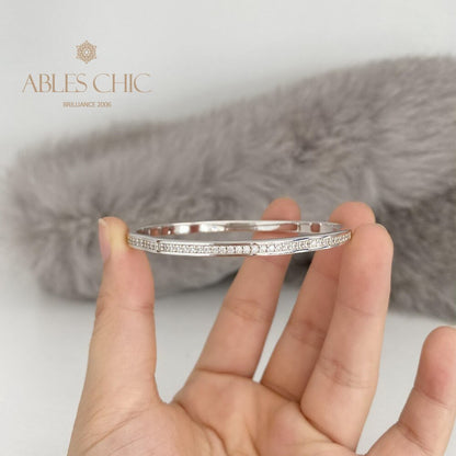 Bracelet ondulé Bling Stack B0878
