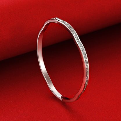Bracelet ondulé Bling Stack B0878