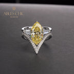 Bague pile de diamants marquise R0304