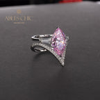 Bague pile de diamants marquise R0304