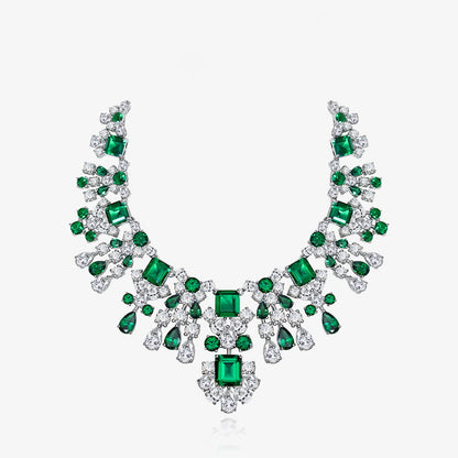 Collier de mariées émeraude Chanderlier P0633