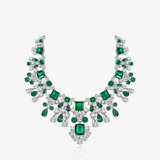 Collier de mariées émeraude Chanderlier P0633