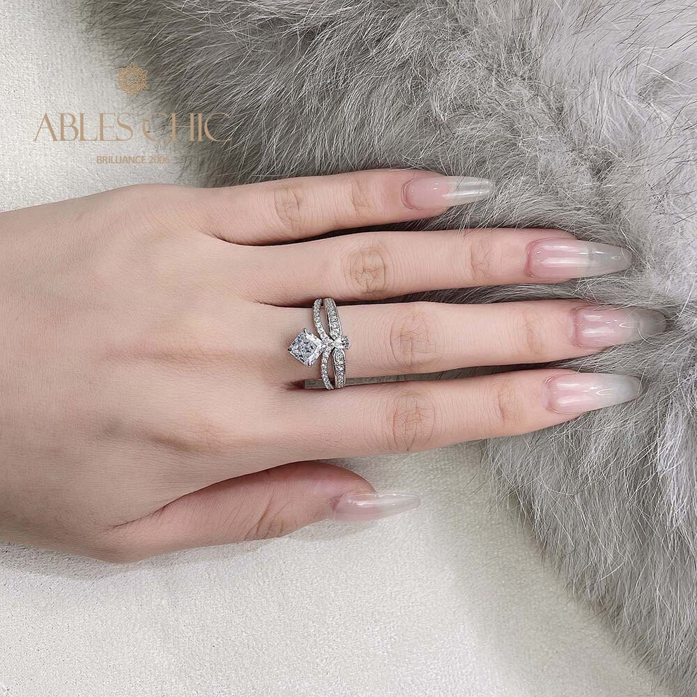 Bague de fiançailles couronne élégante R1524