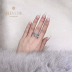 Bague de fiançailles couronne élégante R1524