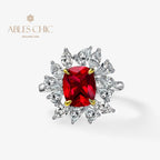Bague Fleur Rubis R1528
