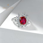 Bague Fleur Rubis R1528