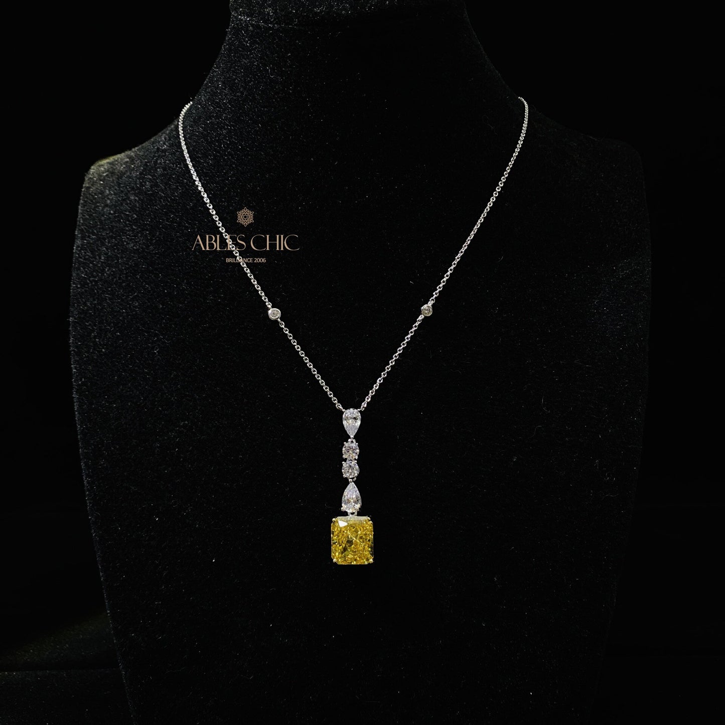 Pendentif Lustre Citrine P0650