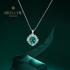 Collier de fleurs de rubis P0642