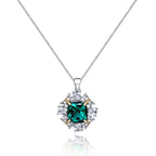 Collier de fleurs de rubis P0642