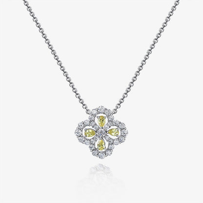 Pendentif Trèfle Béryl P0682