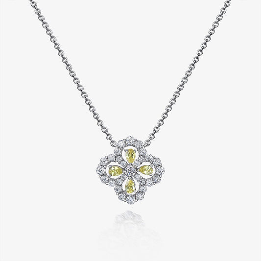 Pendentif Trèfle Béryl P0682