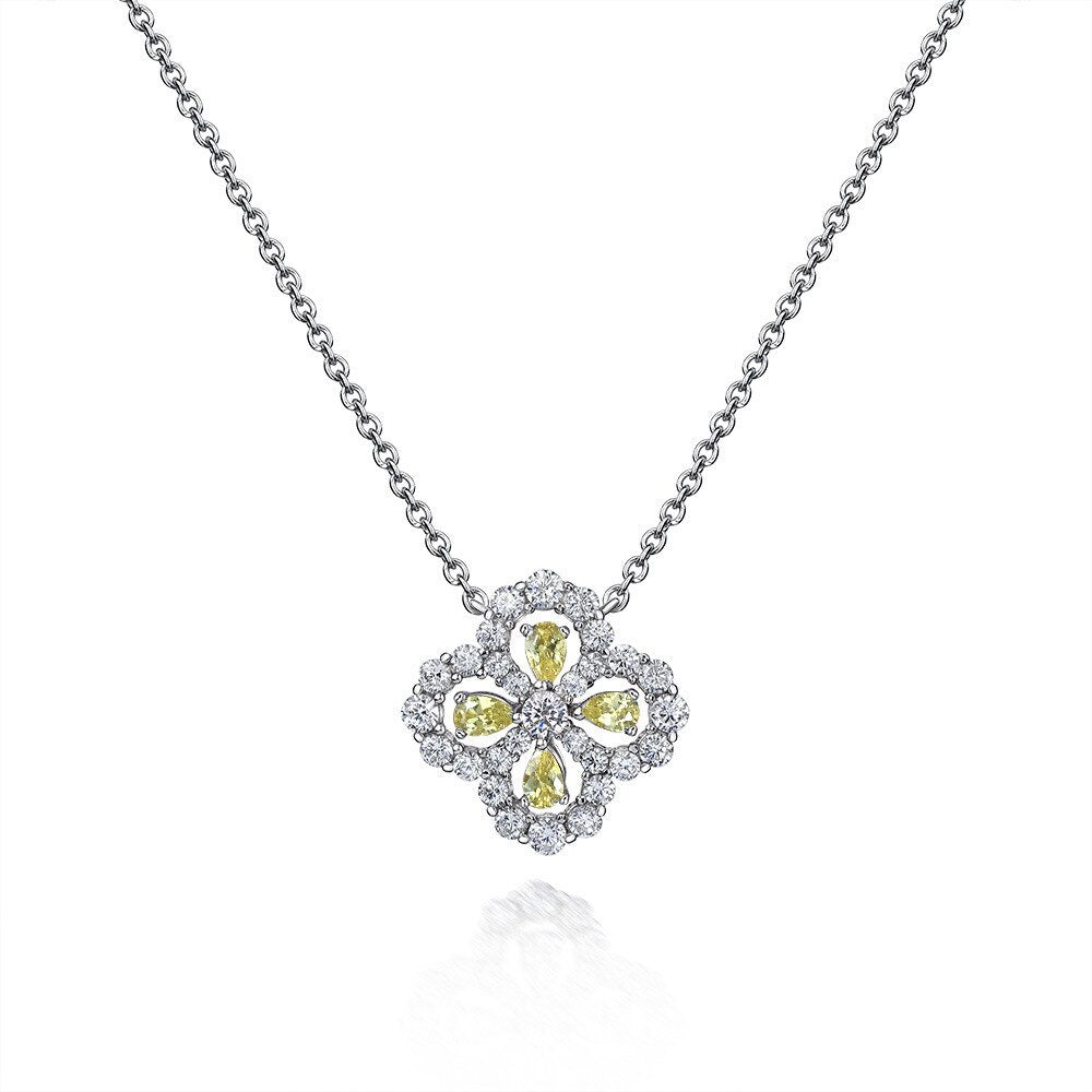 Pendentif Trèfle Béryl P0682