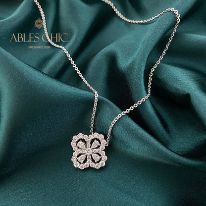 Pendentif Trèfle Béryl P0682