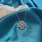 Pendentif Trèfle Béryl P0682