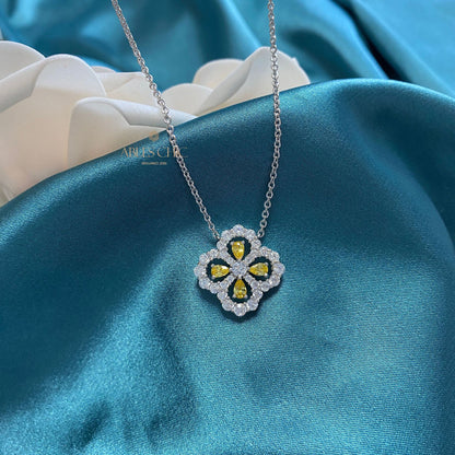 Pendentif Trèfle Béryl P0682