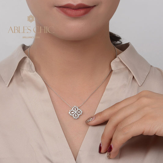 Pendentif Trèfle Béryl P0682