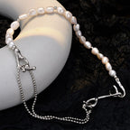 Collier irrégulier de perles baroques N1044