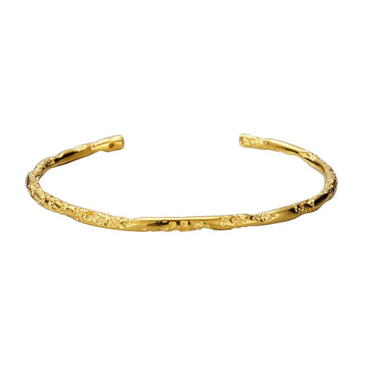 Bracelet en fil de texture froissé B1051