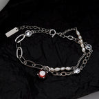 Bracelet de perles baroques multi-chaînes B1034