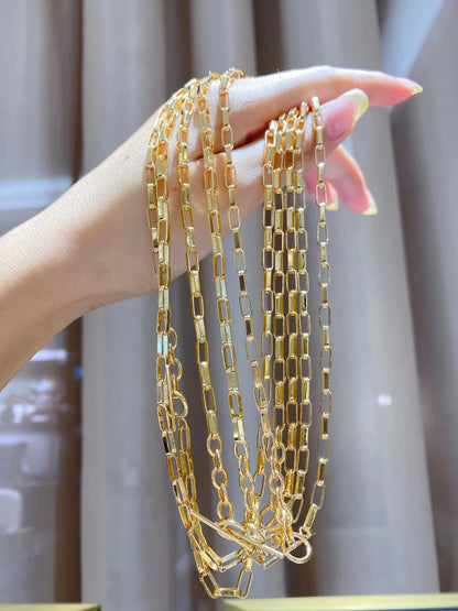 Collier à chaîne allongée épaisse