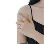 Bague CZ à texture extraterrestre R1258