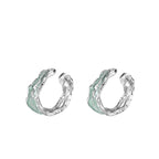 Clou d'oreille à élément corrodé en émail E1162, 1 pièce