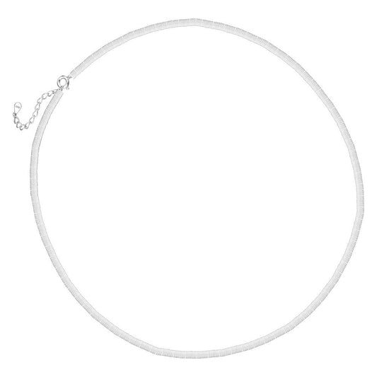 Collier chaîne serpent plate N1038