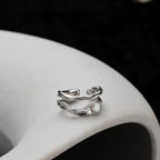 Manchette d'oreille irrégulière opale E1134, 1 pièce