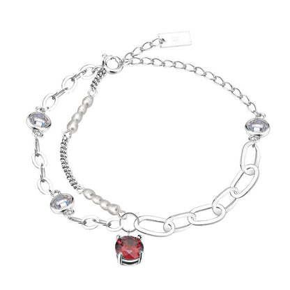 Bracelet de perles baroques multi-chaînes B1034