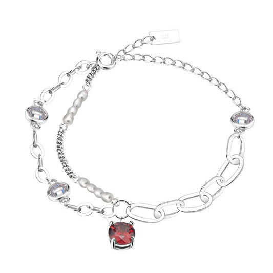 Bracelet de perles baroques multi-chaînes B1034