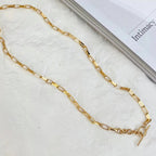 Collier à chaîne allongée épaisse