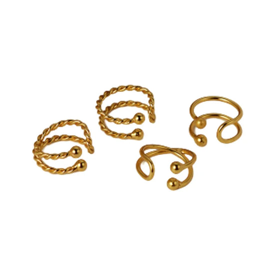Clips d'oreille en fil perlé E1005, 1 pièce