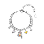 Bracelet de perles d'elfe multi-rangs B1001