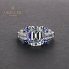 Bague de fiançailles diamant taille Asscher R0380