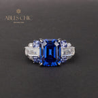 Bague de fiançailles diamant taille Asscher R0380
