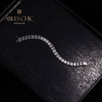Bracelet de mariée glacé taille émeraude B0452