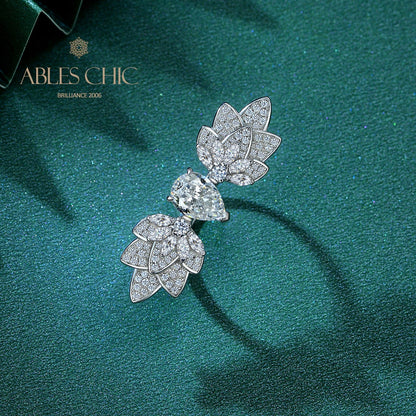 Bague Plume Ailes Florales R1526