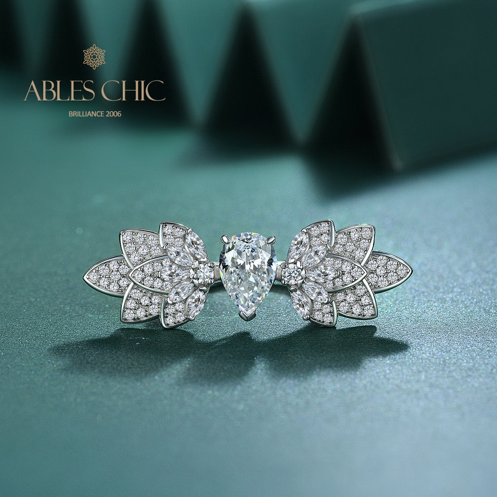 Bague Plume Ailes Florales R1526
