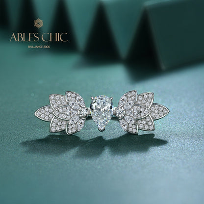 Bague Plume Ailes Florales R1526