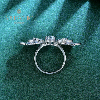 Bague Plume Ailes Florales R1526