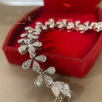 Bracelet de mariage glacé à fleurs B0553