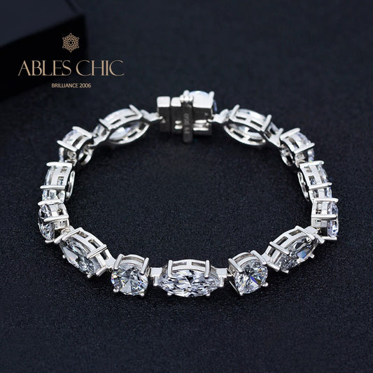 Bracelet Pierres de Formes Diverses B0503