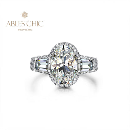 Bague de fiançailles solitaire à quartz R0306