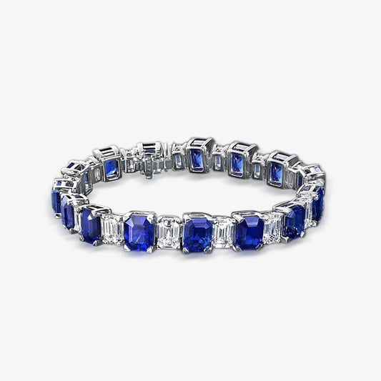 Bracelet de mariées saphir B0628