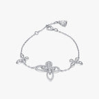 Bracelet glacé papillon pavé B0486