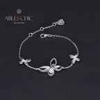 Bracelet glacé papillon pavé B0486