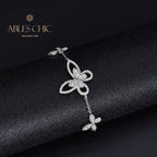 Bracelet glacé papillon pavé B0486