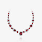 Colliers guirlande de rubis P0604